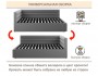 Мягкая кровать Aura 1200 черная с подъемным механизмом фото