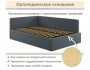 Мягкая кровать-тахта Kapri 1200 маренго темно-серый c подъемным  от производителя
