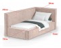 Кровать Bever (140х200) Правое распродажа