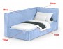 Кровать Bever (90х200) Правое распродажа