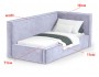 Кровать Bever (90х200) Правое купить