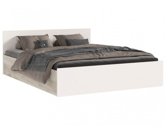 Кровать Бася 1,6м, Крафт серый/Кашемир фото