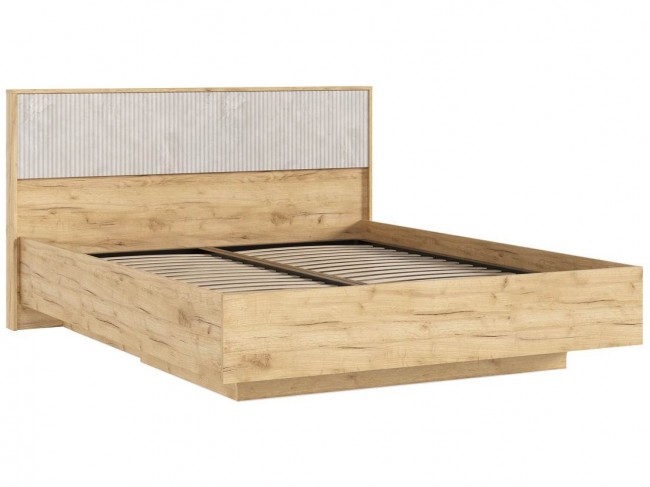 Кровать парящая с ортопед. основанием Марвэл 1,6м, Дуб крафт/Мал фото