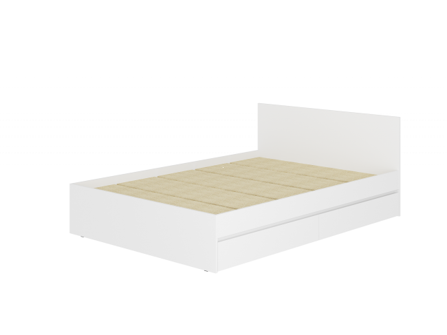 Кровать 1,4 м Симпл КР-12, белый фото