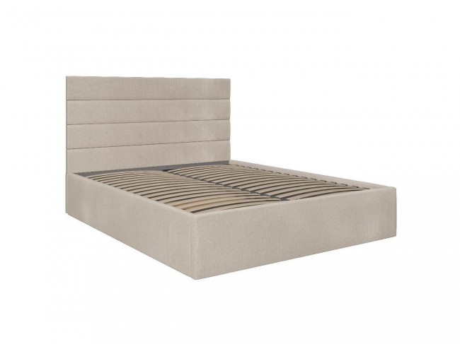 Кровать с ламелями Верджиния 1600, Светло - серый фото