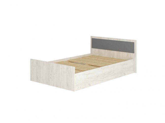 Кровать без основания 1,2 м Фиеста дуб крафт белый фото