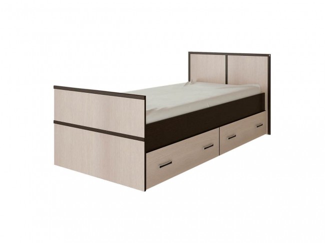 Кровать без основания 0,9 м Сакура венге/лоредо фото