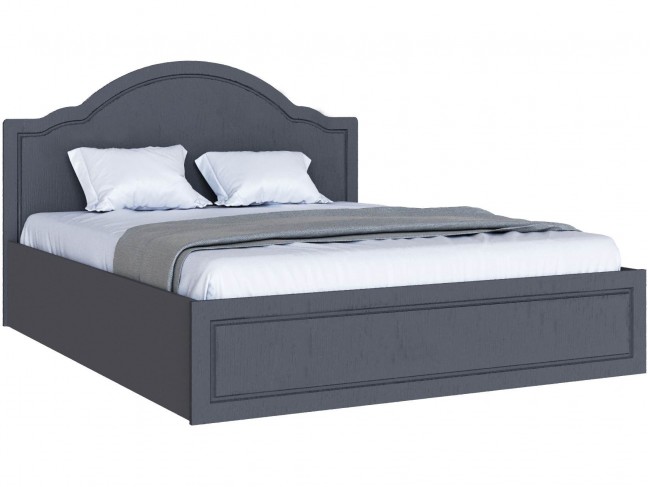 Кровать 1,6 с ортопед. основанием Апполия, Графит серый/Лунный к фото