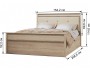 Ливорно Кровать ЛКР-1 (1,4) с настилом ДСП 2С, Дуб сонома купить