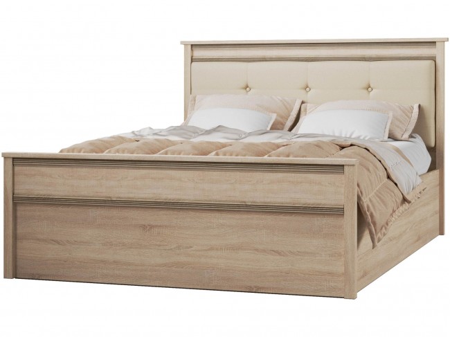Ливорно Кровать ЛКР-1 (1,4) с настилом ДСП 2С, Дуб сонома фото