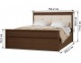 Ливорно Кровать ЛКР-1 (1,4) с настилом ДСП 2С, Орех донской недорого
