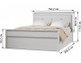 Ливорно Кровать ЛКР-1 (1,4) с ортопедом, Ясень анкор светлый недорого