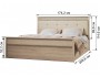 Ливорно Кровать ЛКР-1 (1,6) с ортопедом, Дуб сонома недорого