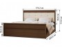 Ливорно Кровать ЛКР-1 (1,6) с ортопедом, Орех донской купить