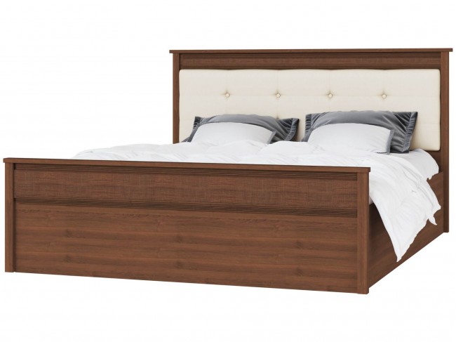 Ливорно Кровать ЛКР-1 (1,6) с ортопедом, Орех донской фото