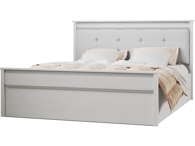 Ливорно Кровать ЛКР-1 (1,6) с настилом ДСП 2С, Ясень анкор светл фото