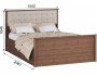 Ричард Кровать РКР-2 (1,4) с настилом ДСП, Орех донской купить