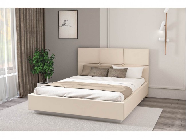 Кровать Соната арт.004 с настилом ЛДСП, 140х200 -  Alysia 003 фото