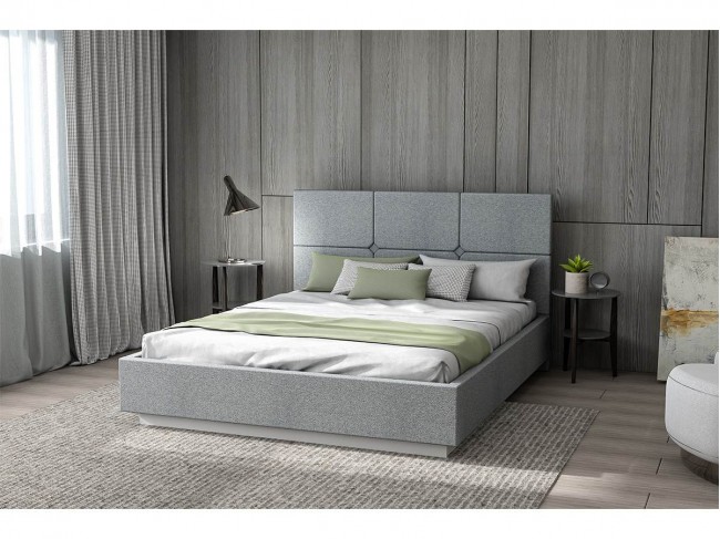 Кровать Соната арт.004 с настилом ЛДСП, 160х200 - Sherlock 993 фото