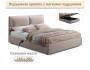 Мягкая кровать Vita 1600 мокко с подъемным механизмом недорого