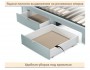 Мягкая кровать-тахта Milena 900 мята c ящиками купить