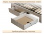 Мягкая кровать-тахта Milena 900 мокко с ящиками от производителя