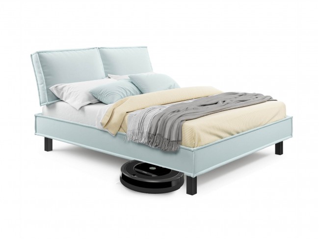 Мягкая кровать Bali 1600 мята пастель c ортопедическим основание фото