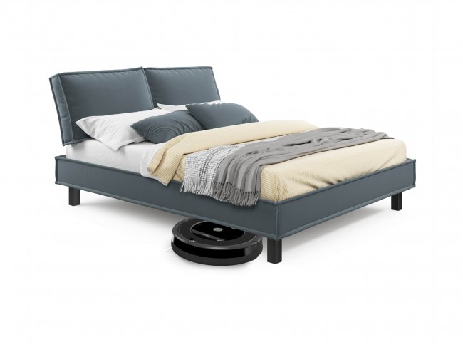 Мягкая кровать Bali 1600 маренго темно-серый c ортопедическим ос фото