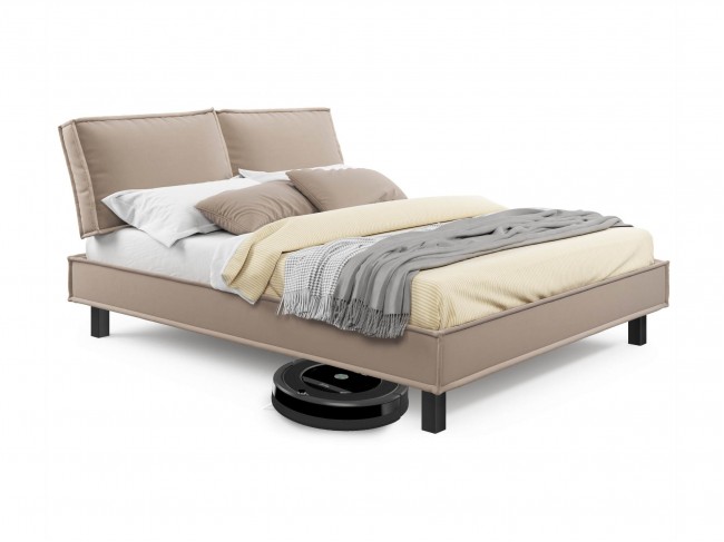 Мягкая кровать Bali 1600 мокко c ортопедическим основанием фото