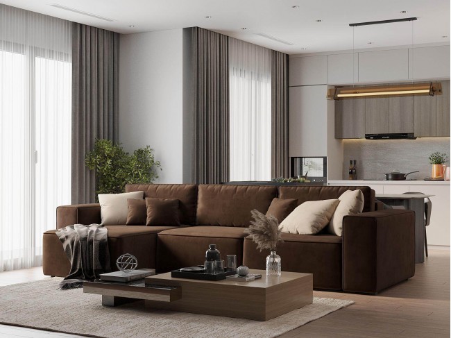 Диван угловой Фессалия Левый фото