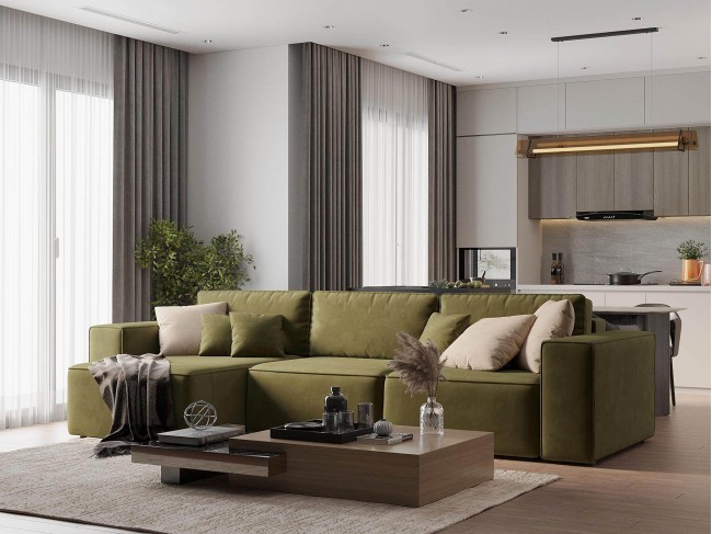 Диван угловой Фессалия Левый фото