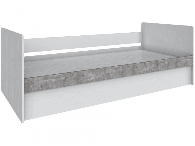 Кровать Мадрид (0,9) с подъемным механизмом, Белый/Ателье светло фото