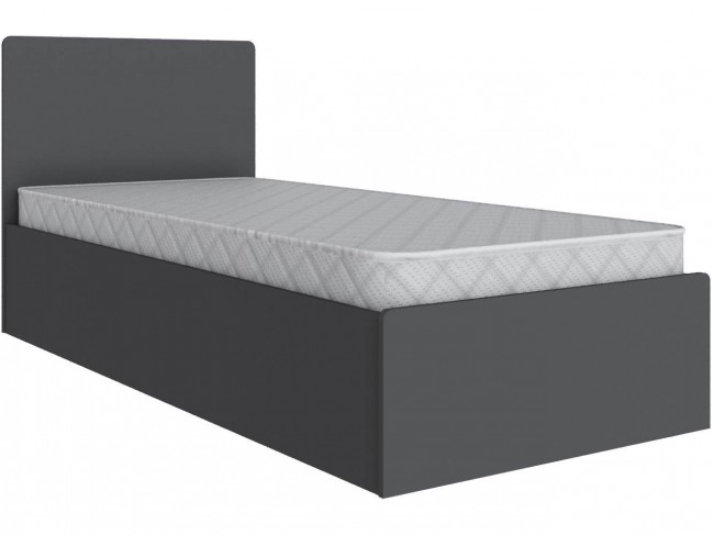 Кровать 90х200 Мадрид с настилом ДСП (МД-1), Графит серый фото