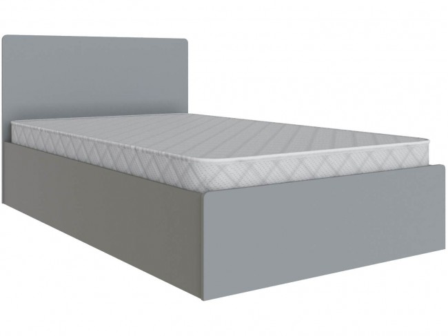 Кровать 120х200 Мадрид с настилом ДСП (МД-1), Камень серый фото