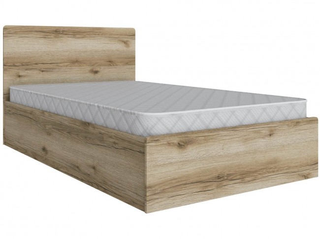 Кровать 120х200 Мадрид с настилом ДСП (МД-1), Дуб делано фото