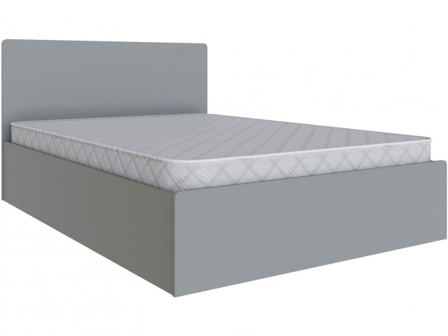 Кровать 140х200 Мадрид с настилом ДСП (МД-1), Камень серый фото