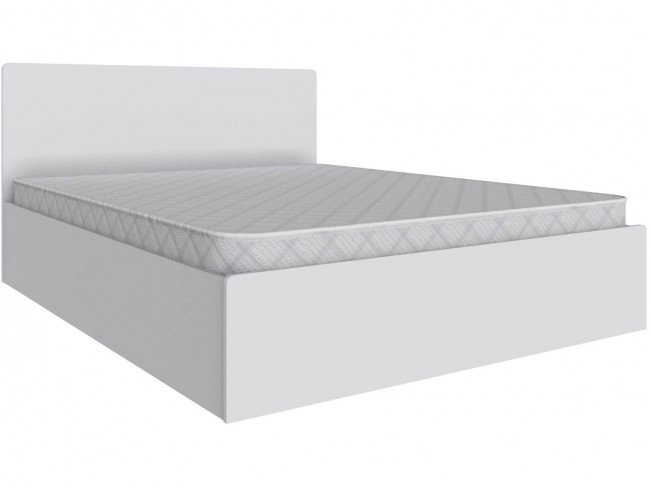Кровать 160х200 Мадрид с настилом ДСП (МД-1), Белый фото
