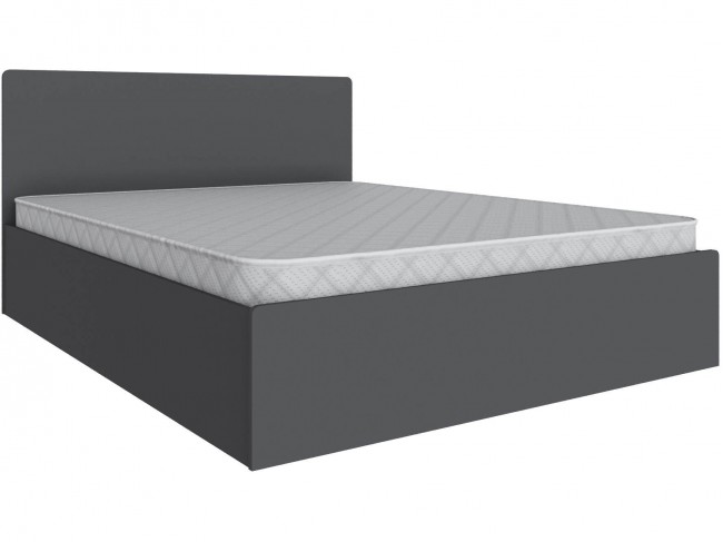Кровать 160х200 Мадрид с настилом ДСП (МД-1), Графит серый фото
