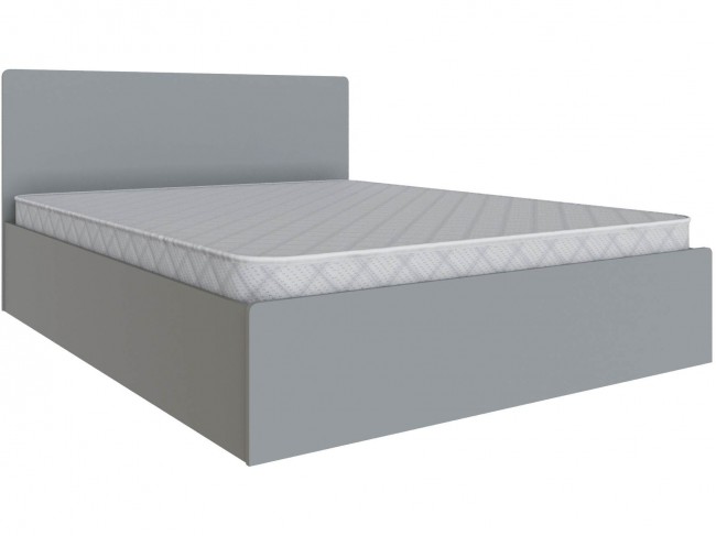 Кровать 160х200 Мадрид с настилом ДСП (МД-1), Камень серый фото