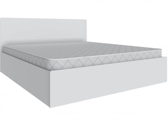 Кровать 180х200 Мадрид с настилом ДСП (МД-1), Белый фото