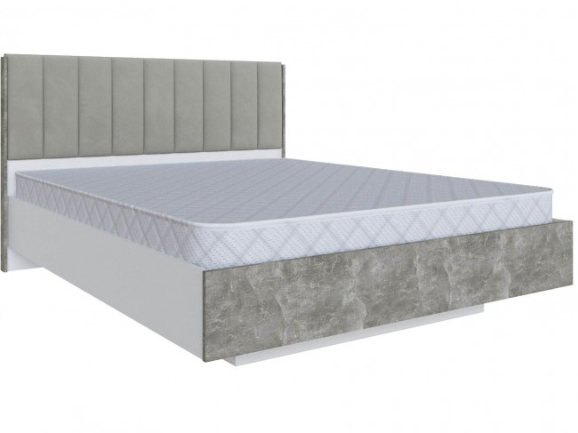 Кровать двуспальная (1,6) Мадрид МД-3 с подъемным основанием, Бе фото