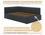 Мягкая кровать Milena 1200 темно-серый маренго с подъемным механ купить